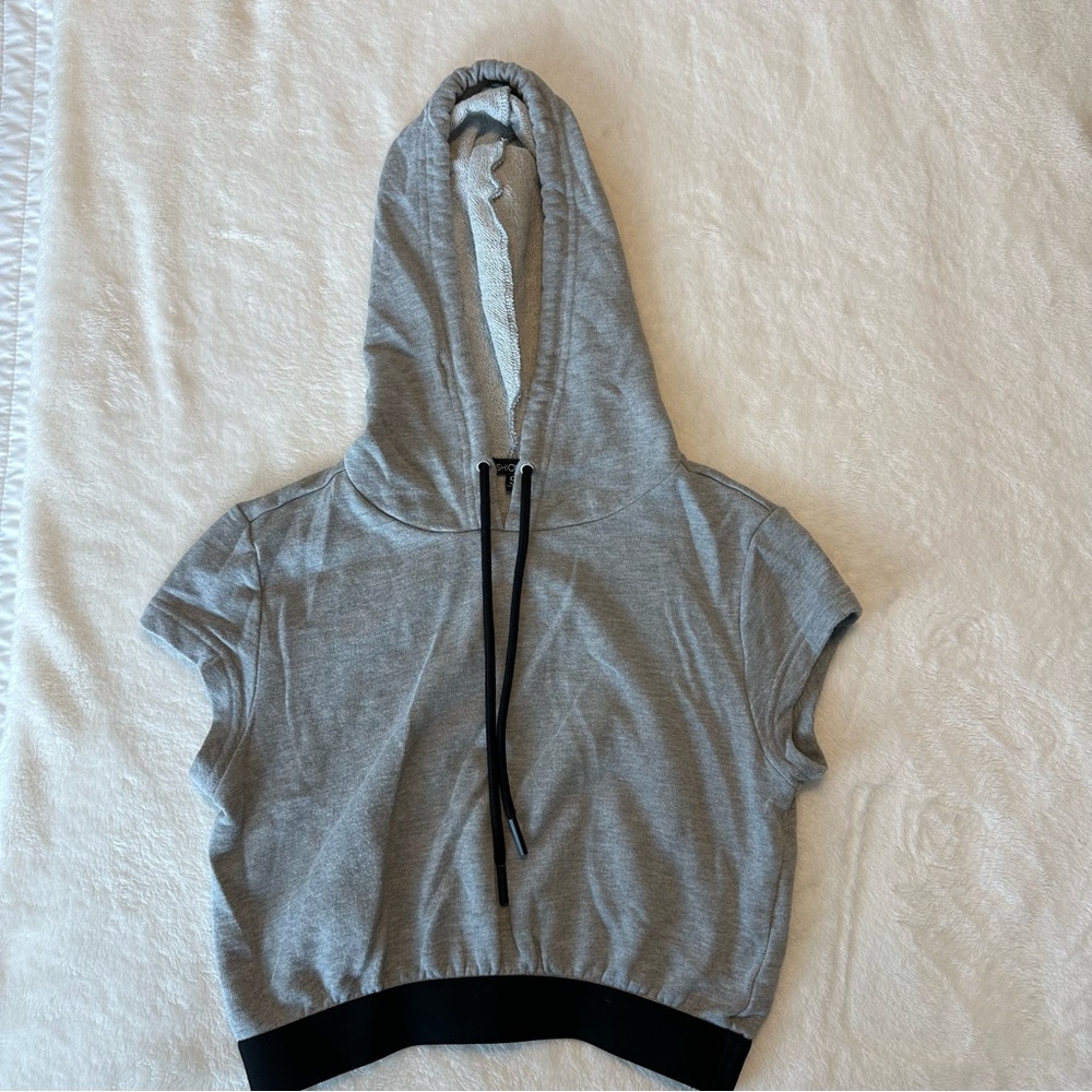 Gray Croptop Hoodie
